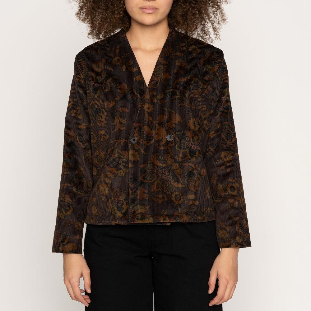 Naked & Famous Denim Paisley Corduroy - Brown