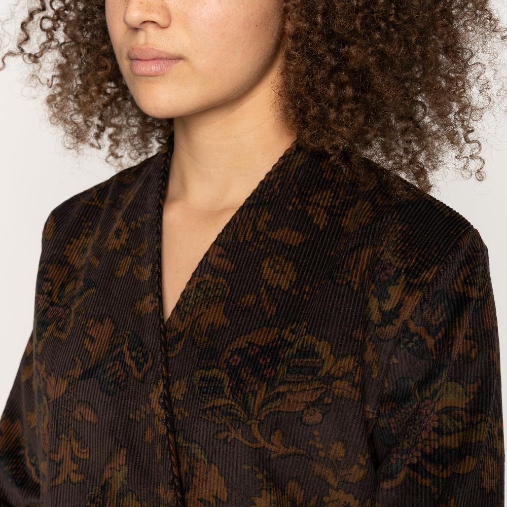 Naked & Famous Denim Paisley Corduroy - Brown