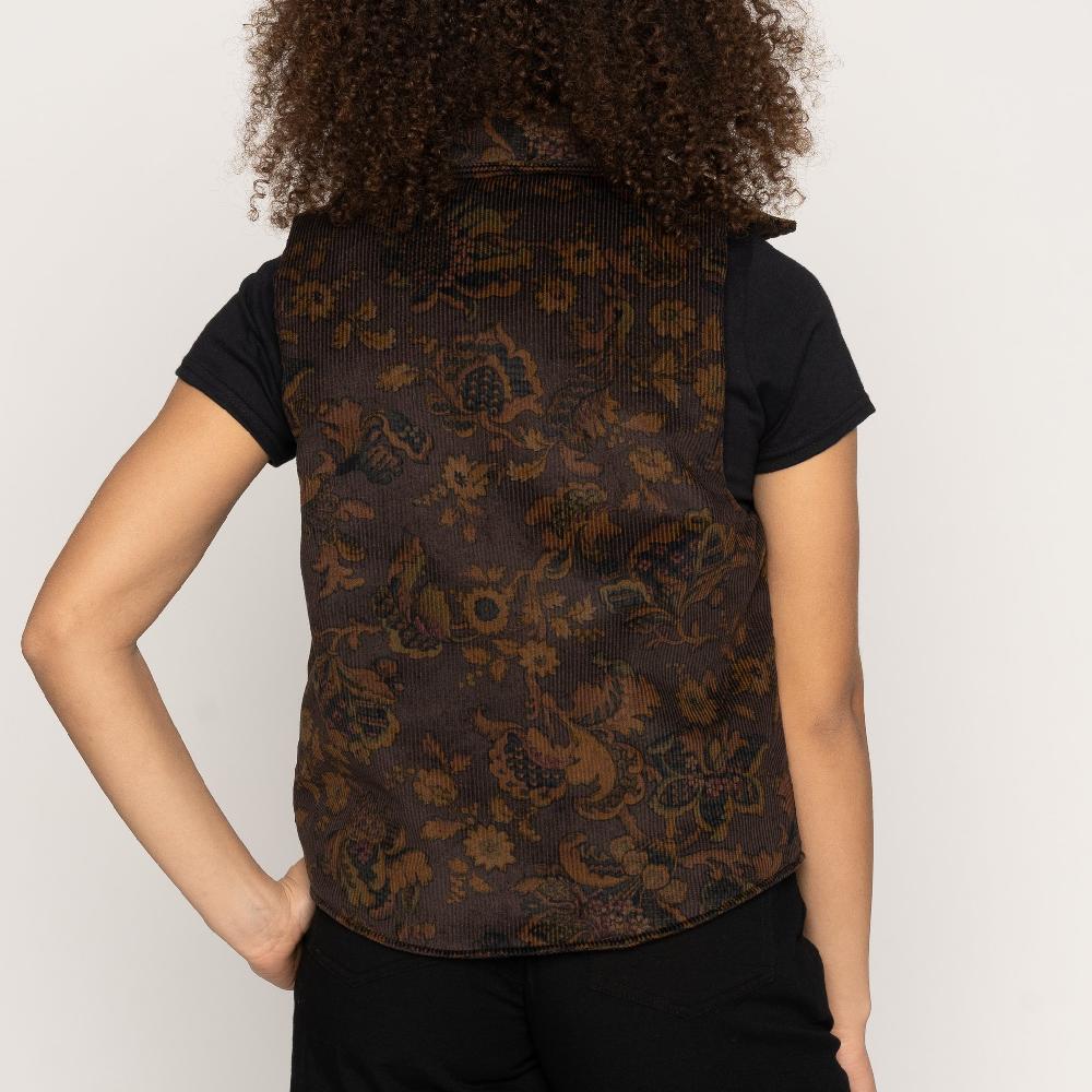 Naked & Famous Denim Paisley Corduroy - Brown