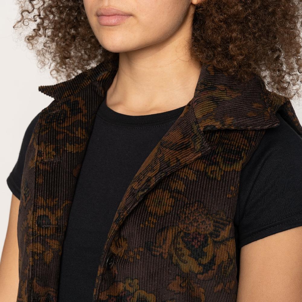 Naked & Famous Denim Paisley Corduroy - Brown