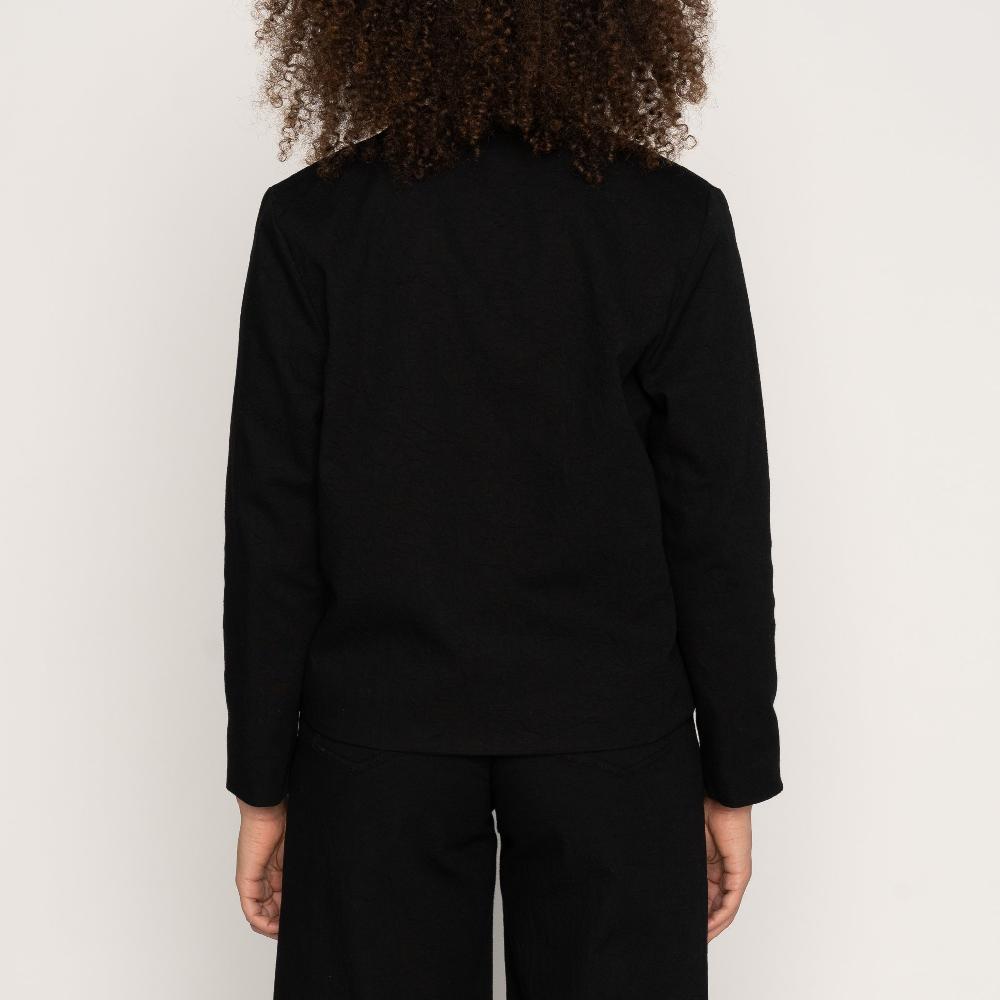 Naked & Famous Denim Rinsed Oxford - Black