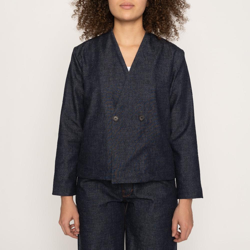 Naked & Famous Denim Slub Nep Rinsed Denim