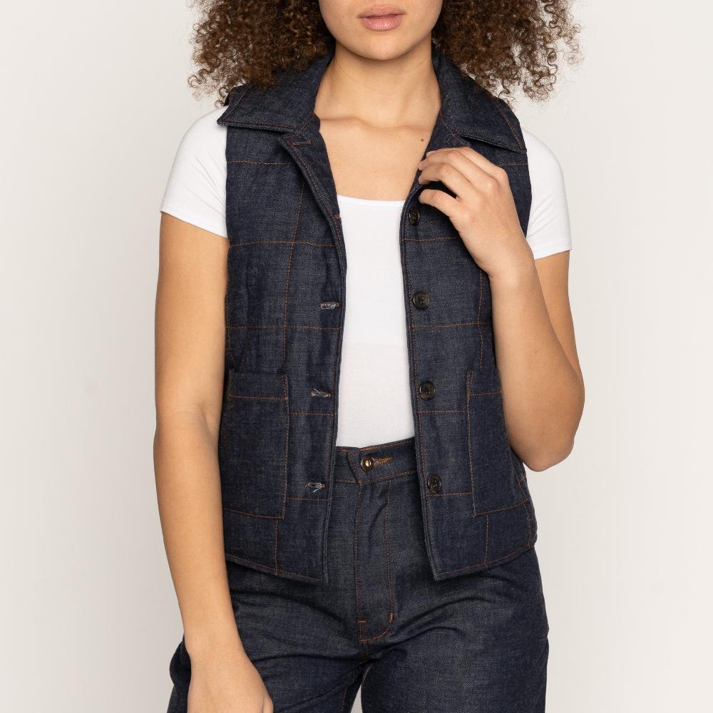 Naked & Famous Denim Slub Nep Rinsed Denim