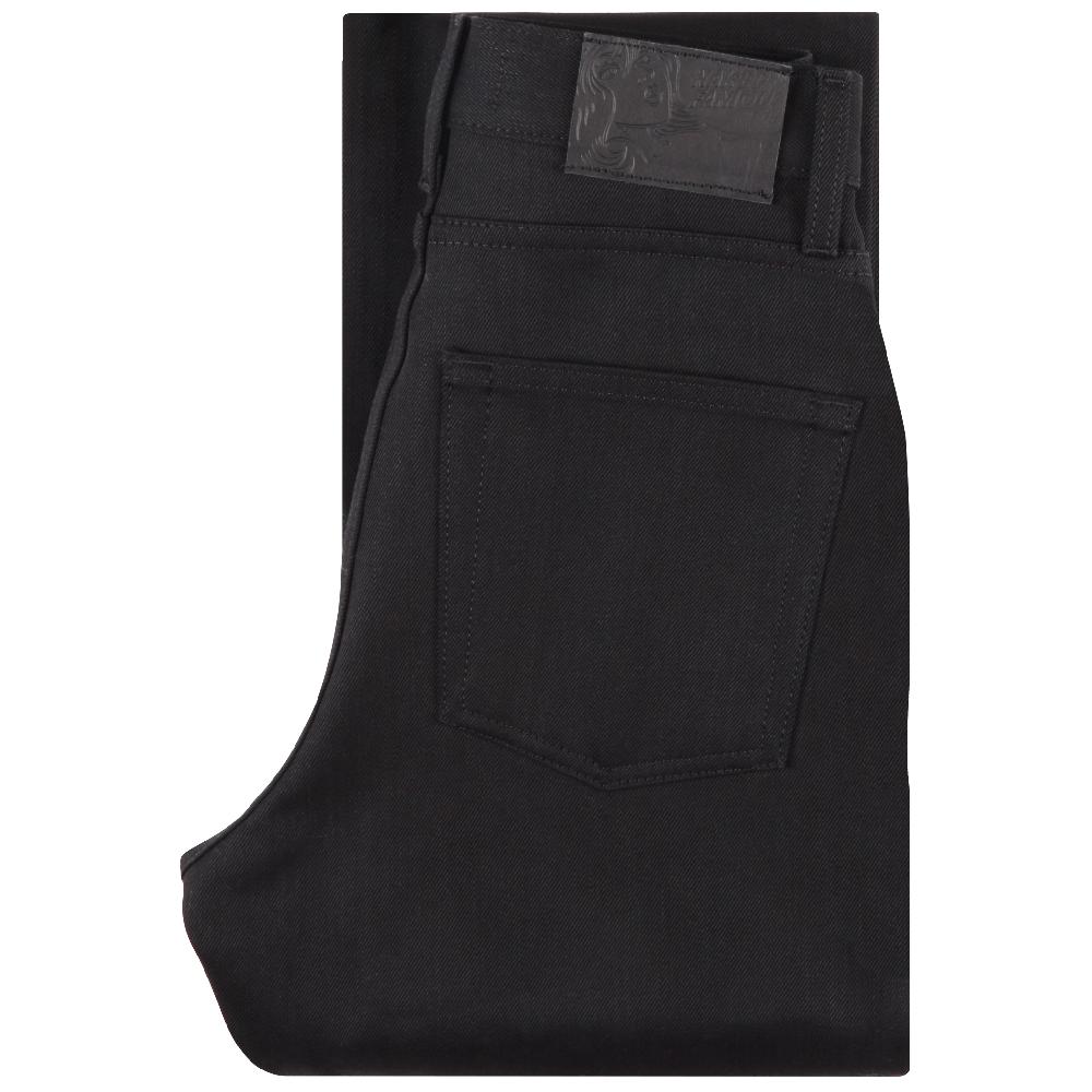 naked & famous denim Solid Black Selvedge
