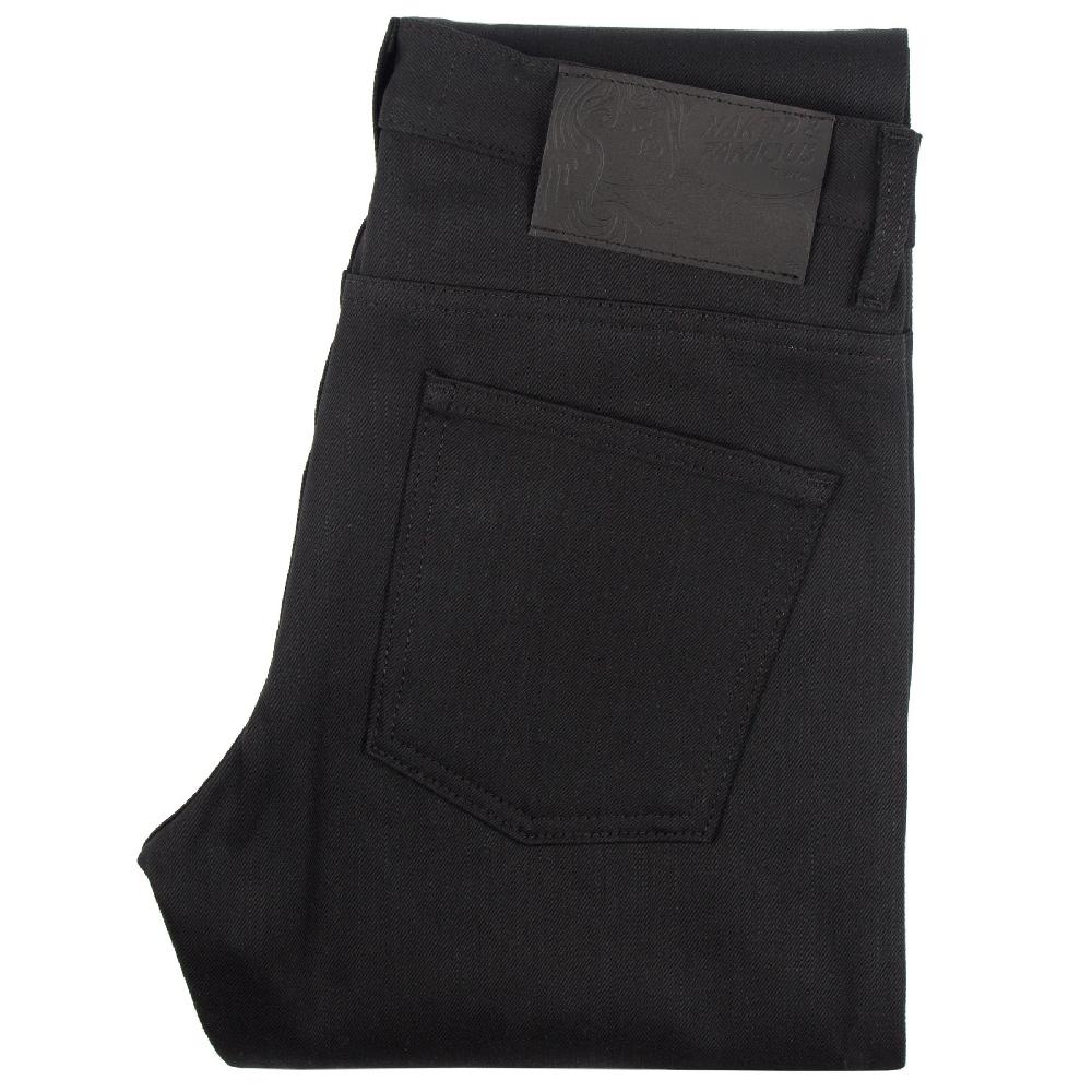 naked & famous denim Solid Black Selvedge