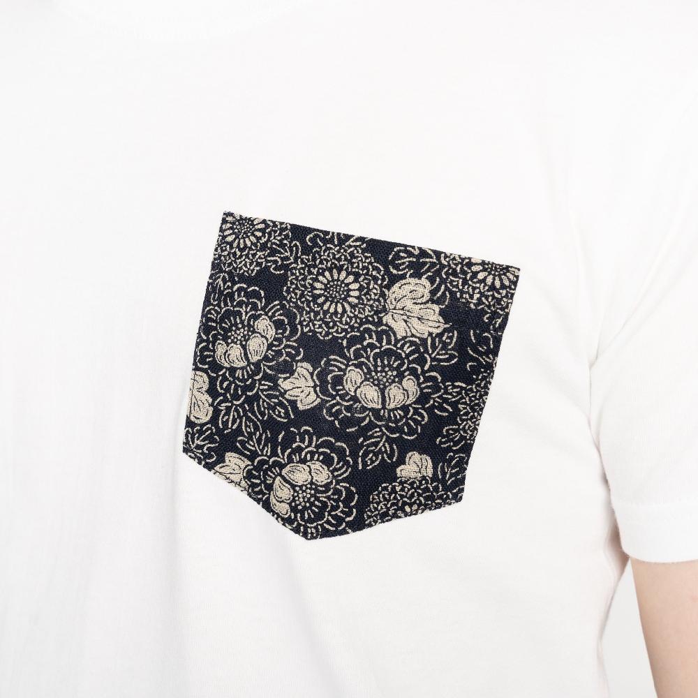 Naked & Famous Denim White Circular Knit T-shirt
