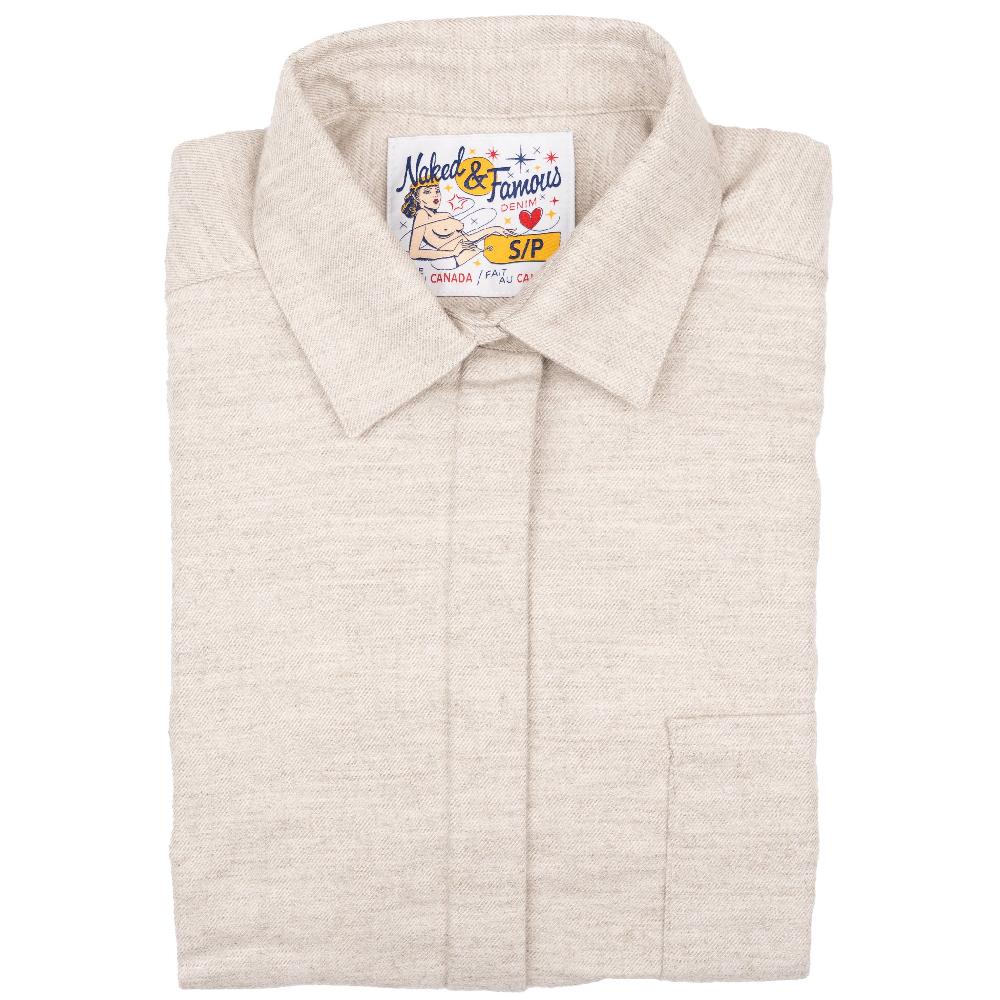 naked & famous denim Yak Fiber Brushed Flannel