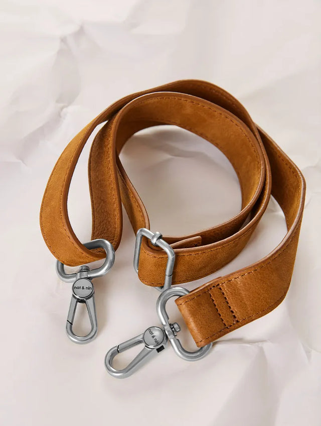 Nat & Nin Bandoulières Et Autres Bandoulière Cuir Epice Silver