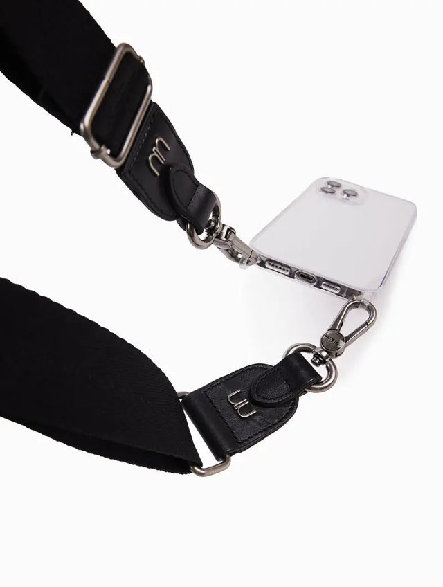 Nat & Nin Bandoulières Et Autres Bandoulière Recyclée Noir Silver