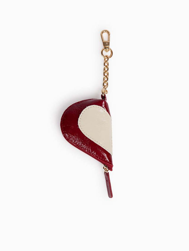 Nat & Nin Bandoulières Et Autres Charm Duo Coeur Rouge