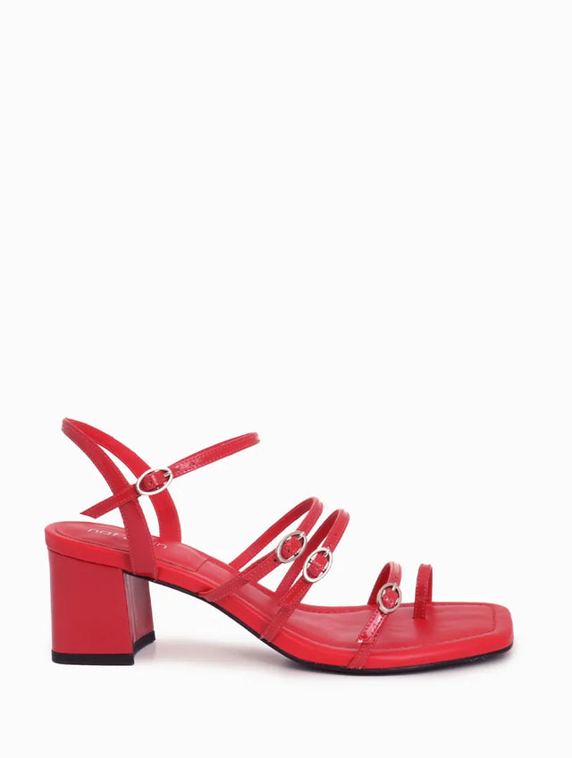Nat & Nin Chaussures Femme Maldives Rouge Amour Rouge Amour
