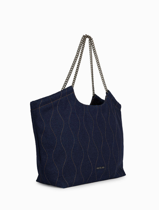 Nat & Nin Sacs Porté épaule Marcelle Denim Denim Brut