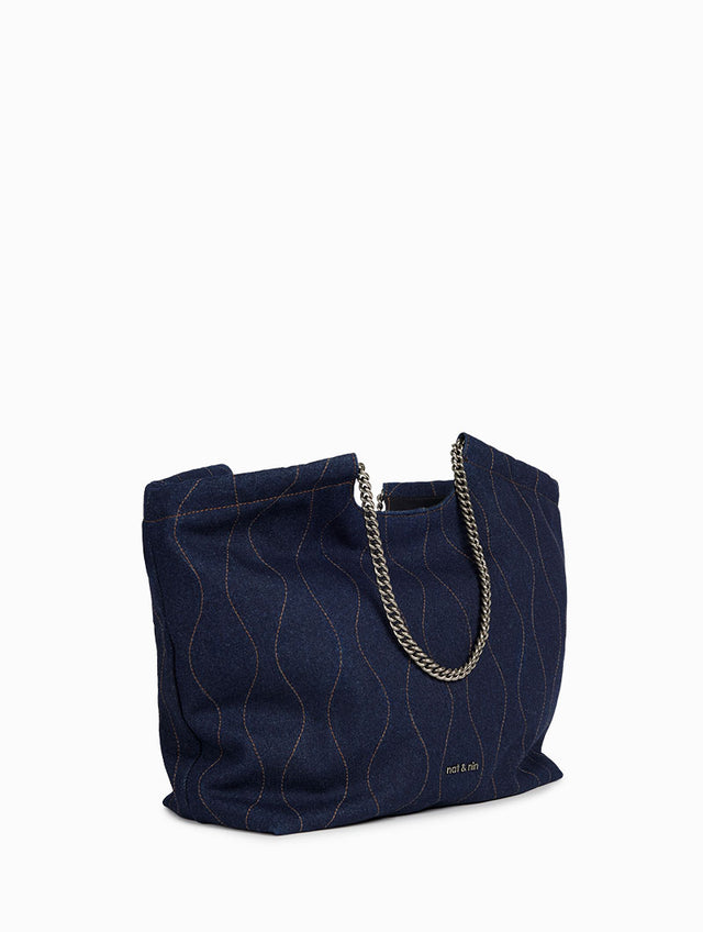 Nat & Nin Sacs Porté épaule Marcelle Denim Denim Brut