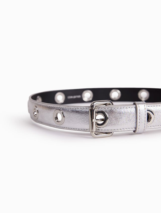 Nat & Nin Ceintures Johnny Aqua Silver