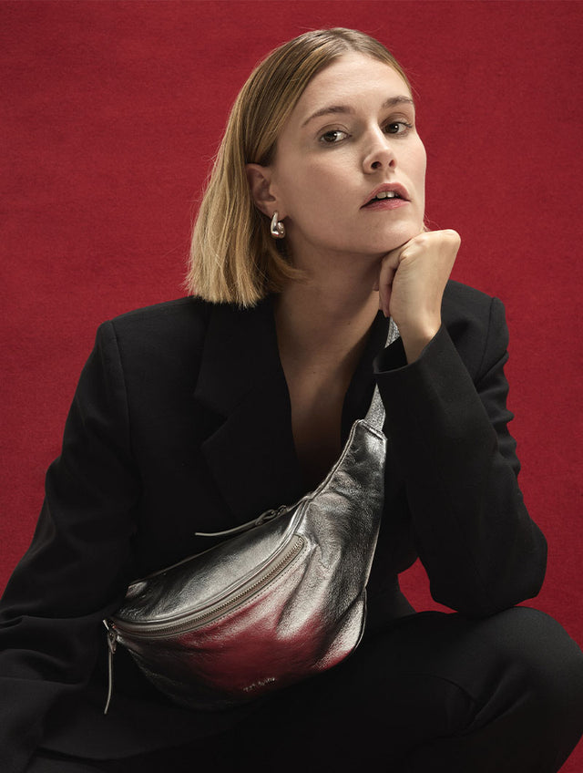 Nat & Nin Mini sacs et pochettes Tracy Aqua Silver