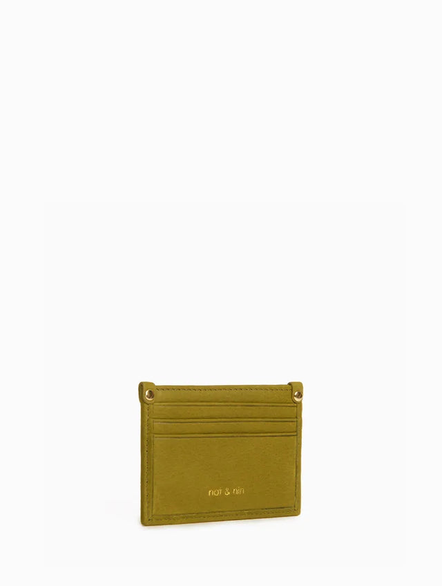 Nat & Nin Porte Cartes Deva Lézard Kiwi