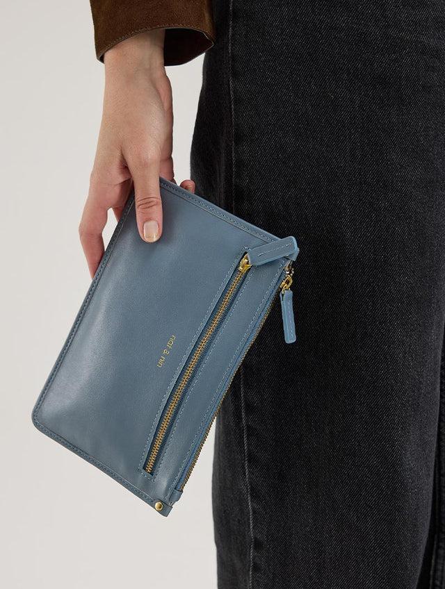 Nat & Nin Porte Cartes Elise L Bleu Plume