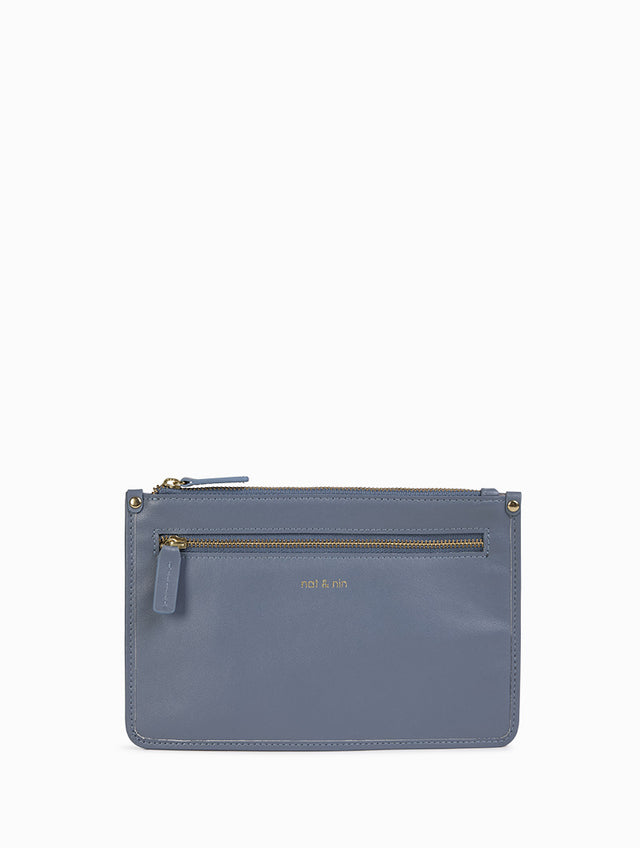 Nat & Nin Porte cartes Elise L Bleu plume