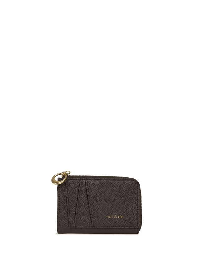 Nat & Nin Porte monnaies Niko Ébène grainé