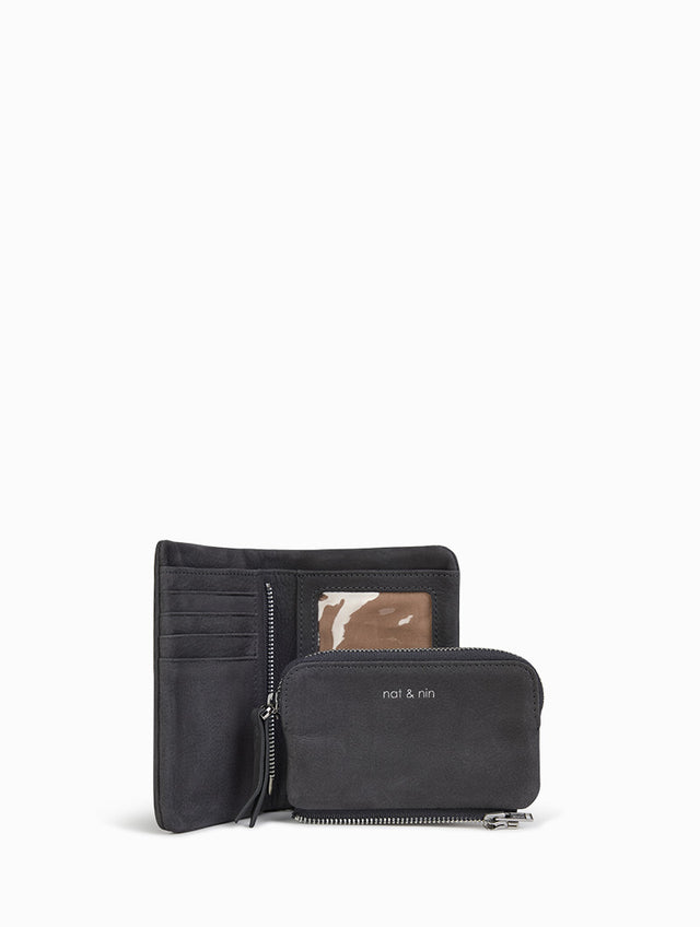 Nat & Nin Portefeuilles Joyce Gris Ardoise