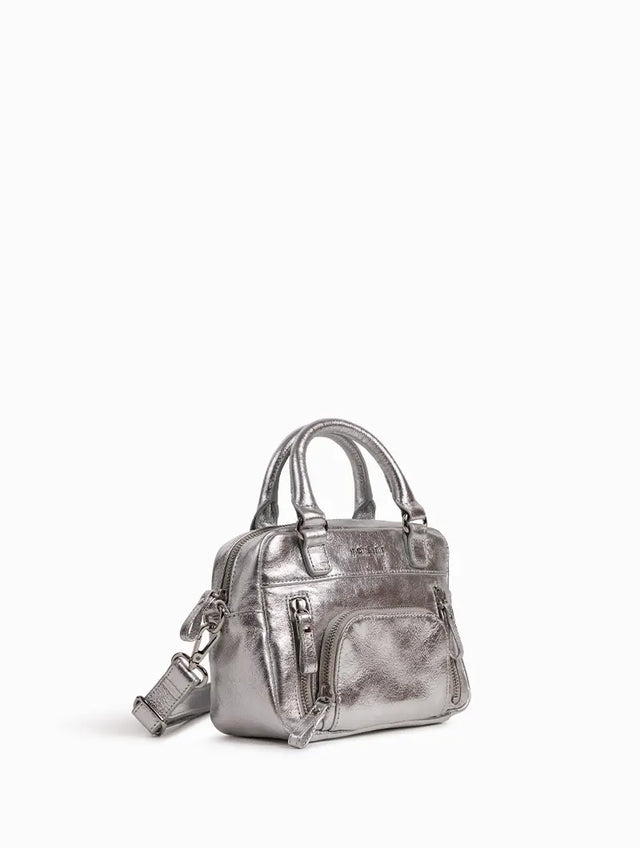 Nat & Nin Sacs à Main Micro Macy Aqua Silver
