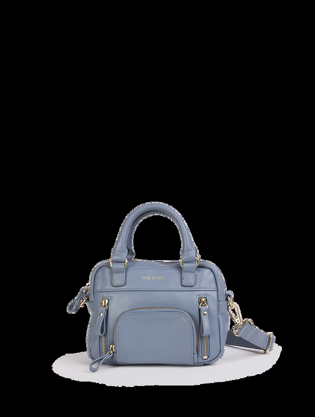 Nat & Nin Sacs à main Micro Macy Bleu plume