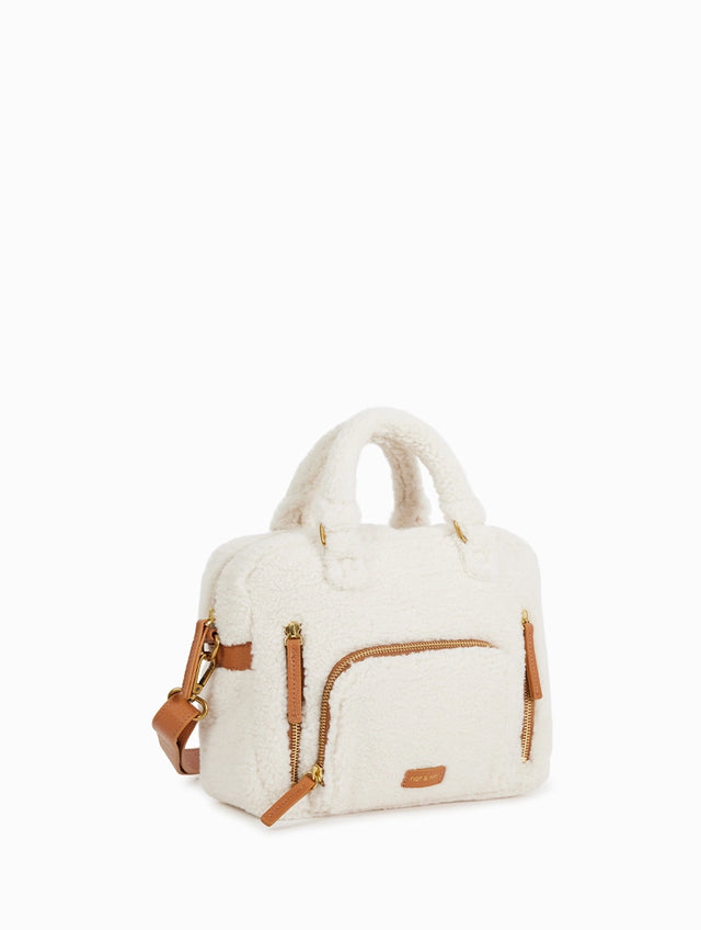 Nat & Nin Sacs à Main Mini Macy Teddy Teddy Creme