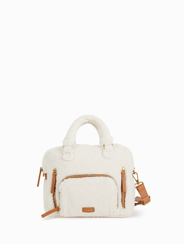 Nat & Nin Sacs à main Mini Macy Teddy Teddy Creme