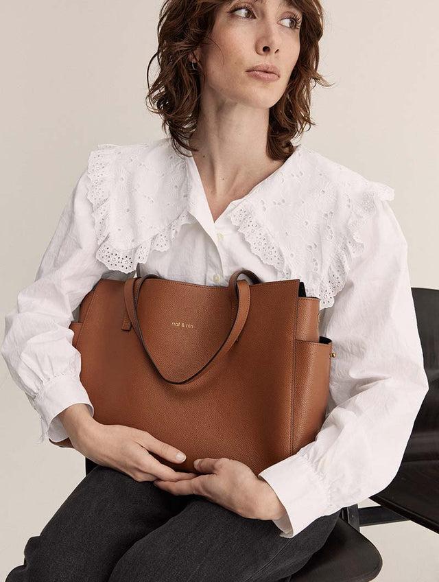 Nat & Nin Sacs Porté épaule Dakota Noisette