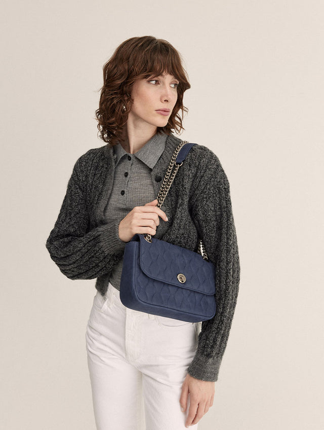 Nat & Nin Sacs Porté épaule Grace Marine