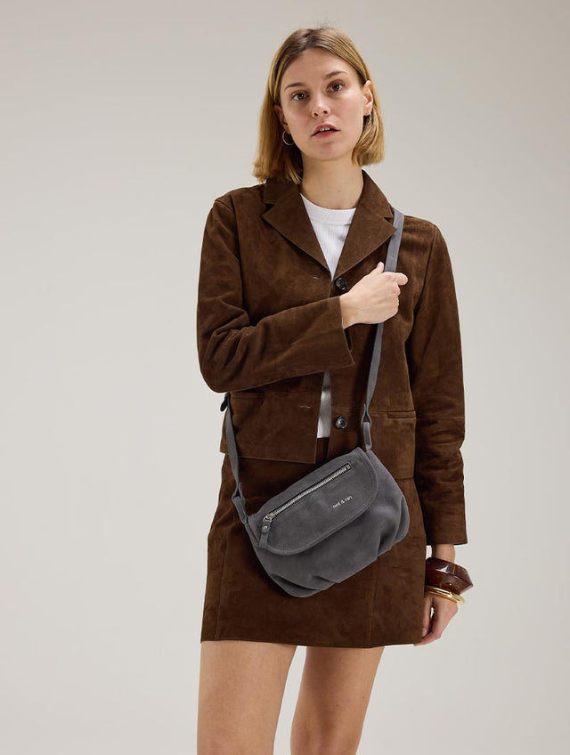 Nat & Nin Sacs Porté épaule Jenny Gris Ardoise