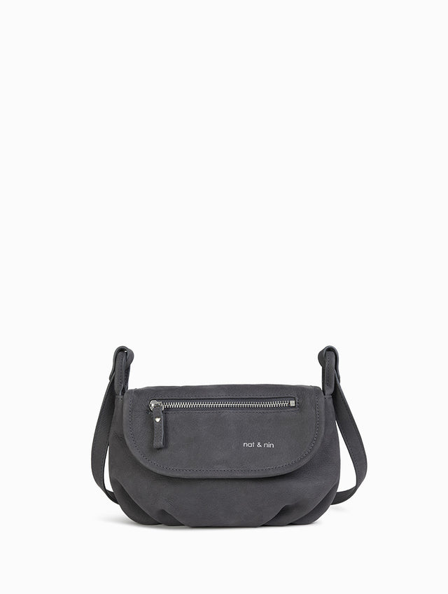 Nat & Nin Sacs porté épaule Jenny Gris ardoise