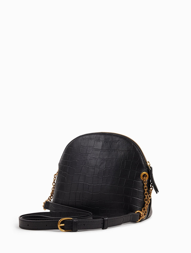 Nat & Nin Sacs Porté épaule Juliet Croc Noir