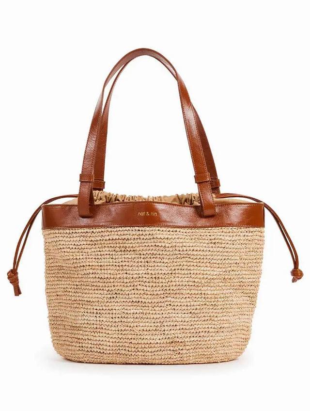 Nat & Nin Sacs porté épaule Le Aligre Raphia