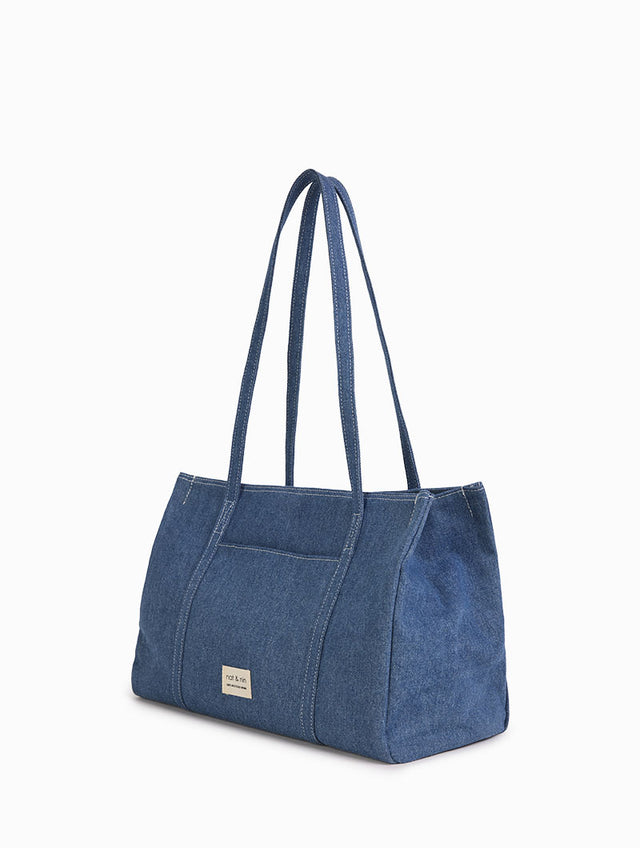 Nat & Nin Sacs Porté épaule Liam Denim Denim Blue