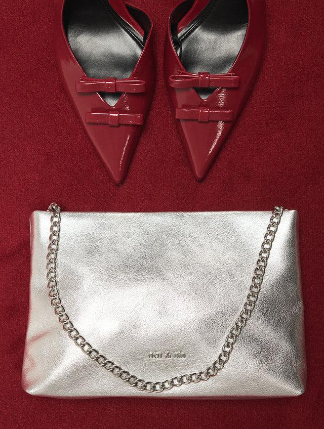 Nat & Nin Sacs Porté épaule Molly Aqua Silver