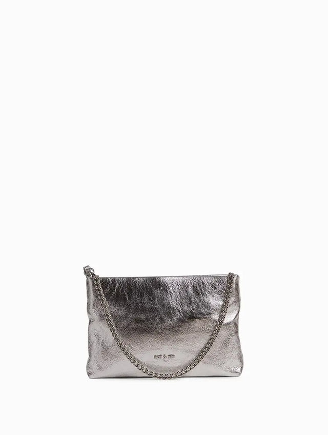 Nat & Nin Sacs porté épaule Molly Aqua Silver