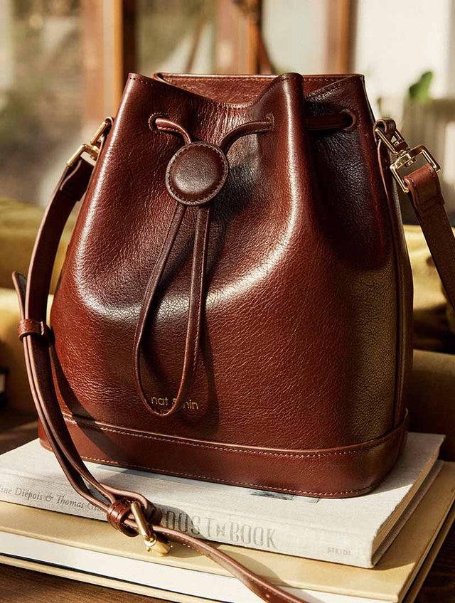 Nat & Nin Sacs Porté épaule Norah Acajou