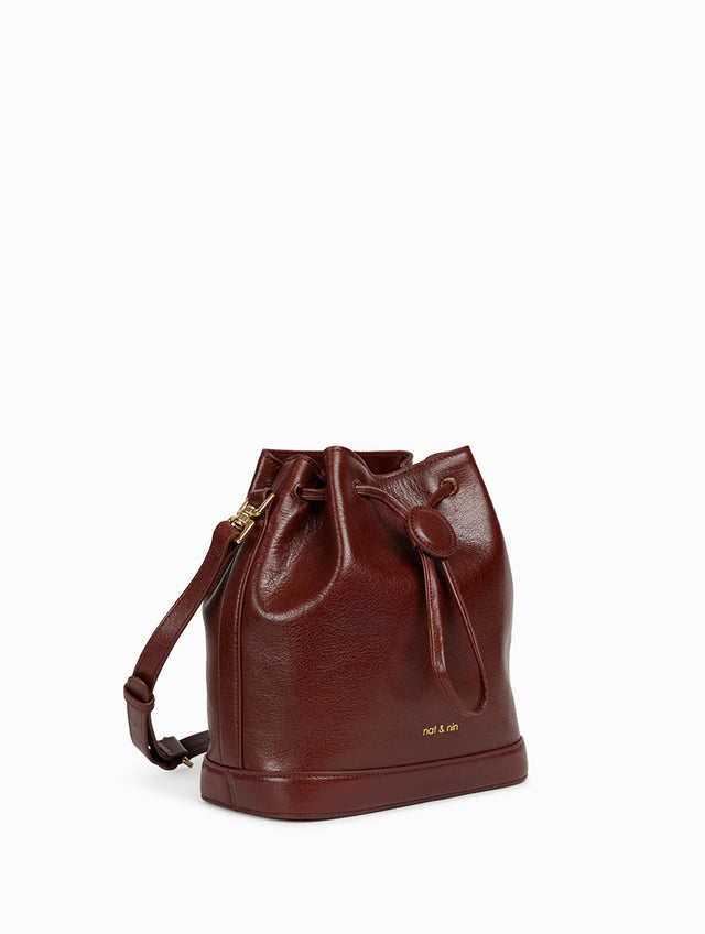 Nat & Nin Sacs Porté épaule Norah Acajou