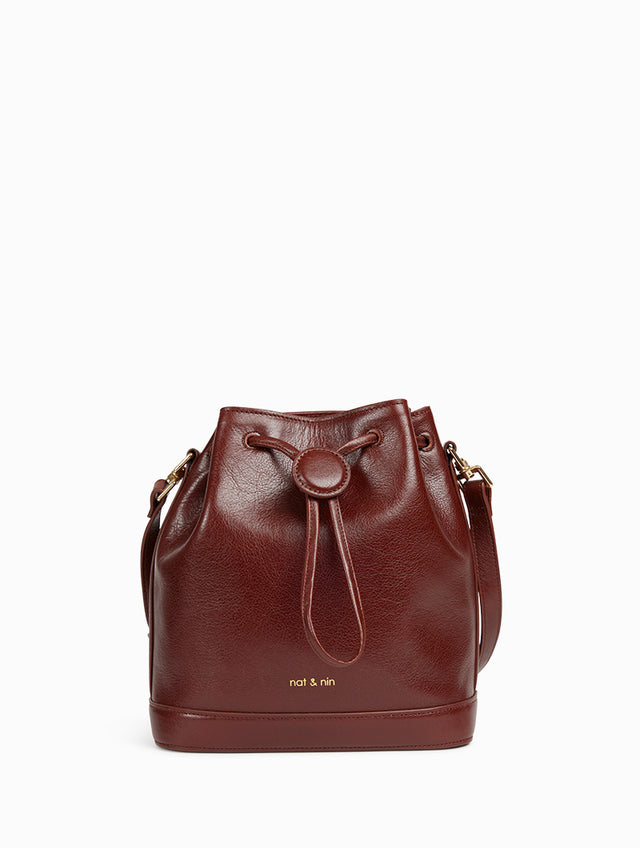 Nat & Nin Sacs porté épaule Norah Acajou