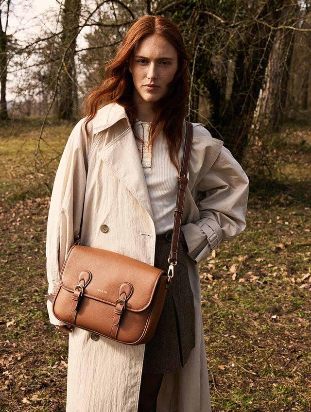 Nat & Nin Sacs Porté épaule Oxford Noisette