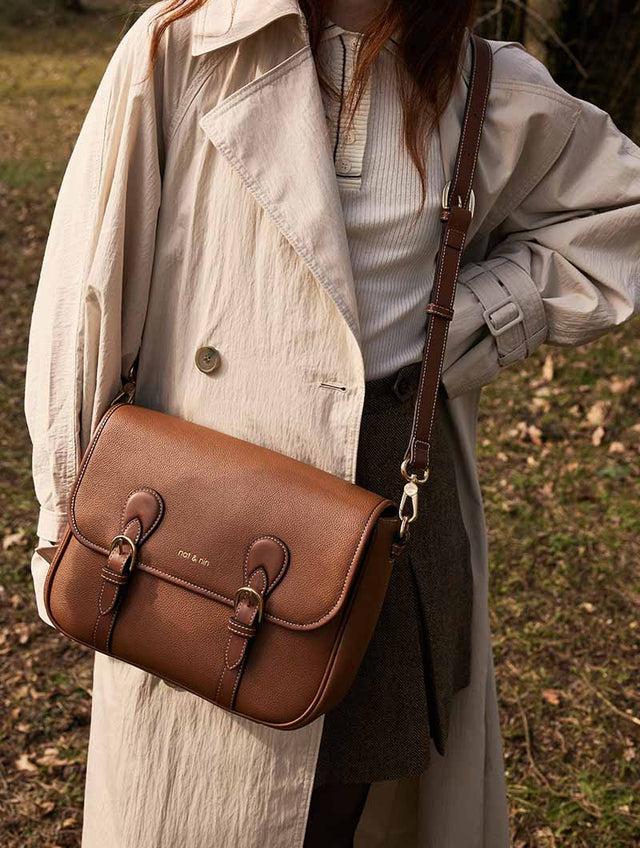 Nat & Nin Sacs Porté épaule Oxford Noisette