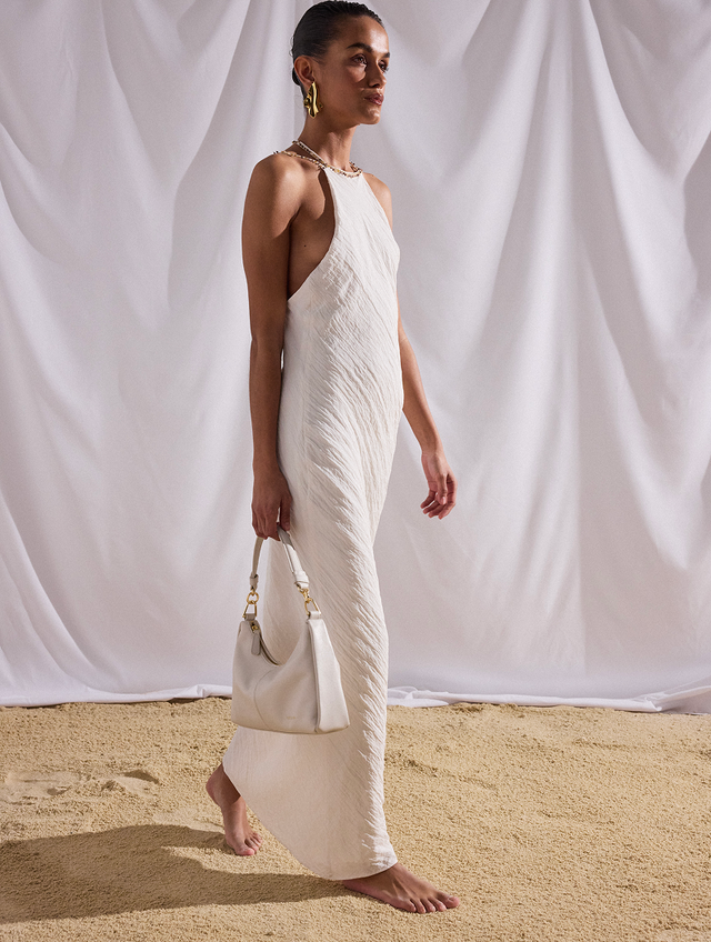 Nat & Nin Sacs Porté épaule Rejina Blanc Argile