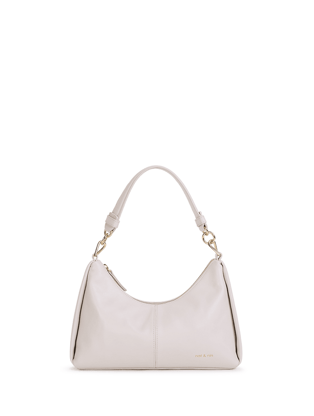 Nat & Nin Sacs porté épaule Rejina Blanc argile