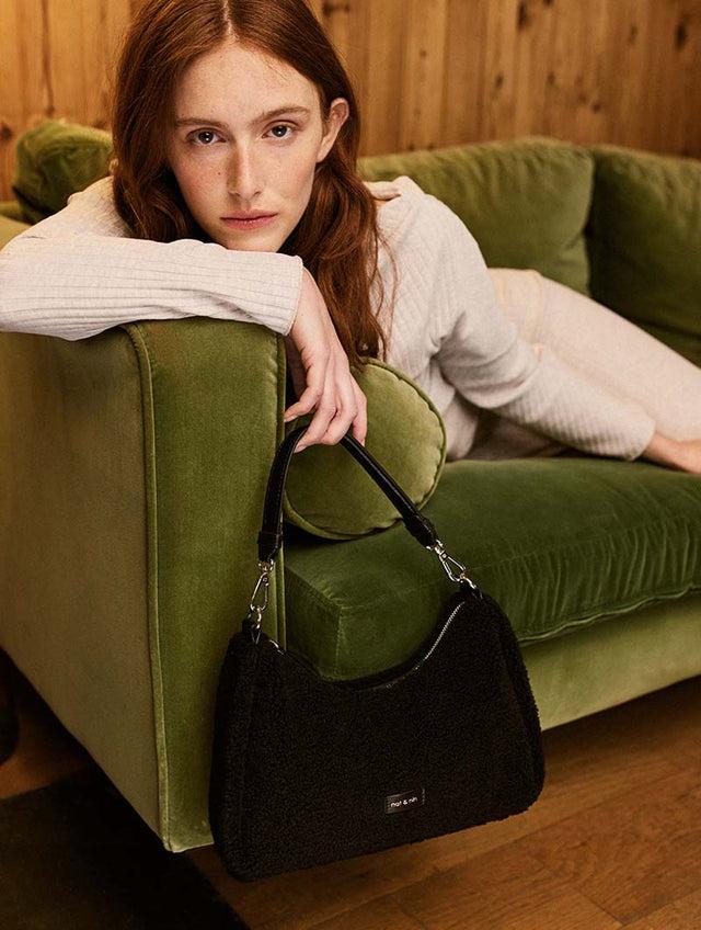 Nat & Nin Sacs Porté épaule Rejina Teddy Teddy Noir