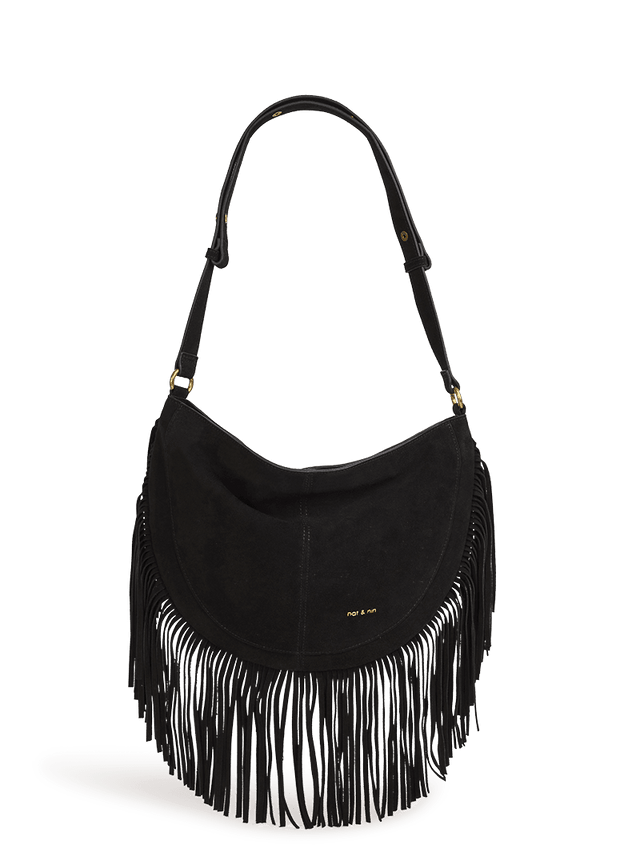 Nat & Nin Sacs Porté épaule Rodeo Franges Noir