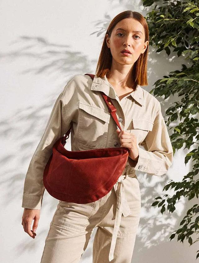 Nat & Nin Sacs Porté épaule Rodeo Terre De Sienne