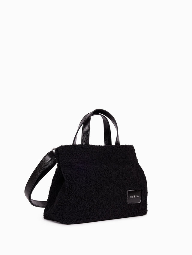 Nat & Nin Sacs Porté épaule Sidney Teddy Noir