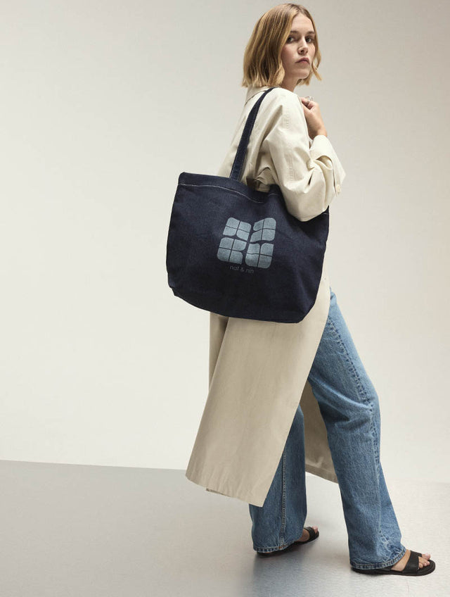 Nat & Nin Sacs Porté épaule Twenty Denim Denim Brut