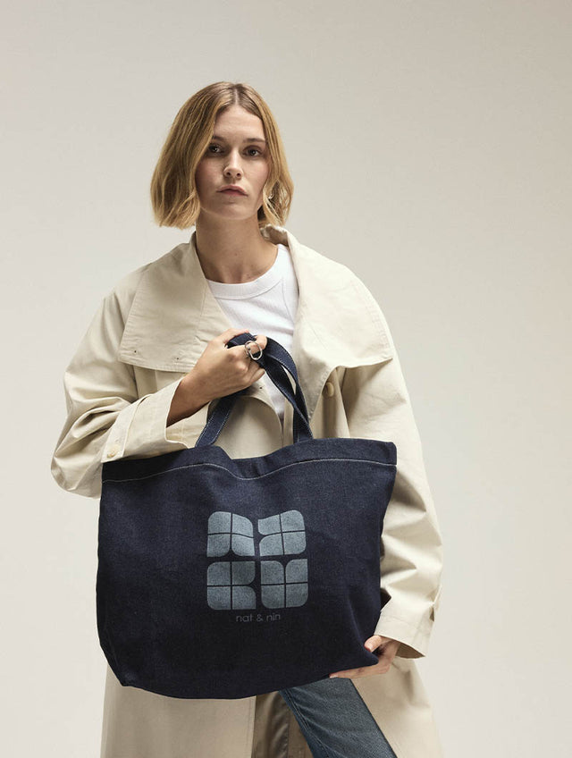 Nat & Nin Sacs Porté épaule Twenty Denim Denim Brut